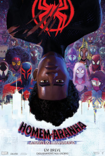 Cartaz do filme Homem-Aranha: Através do Aranhaverso, dos diretores: Joaquim Dos Santos, Kemp Powers e Justin Thompson.